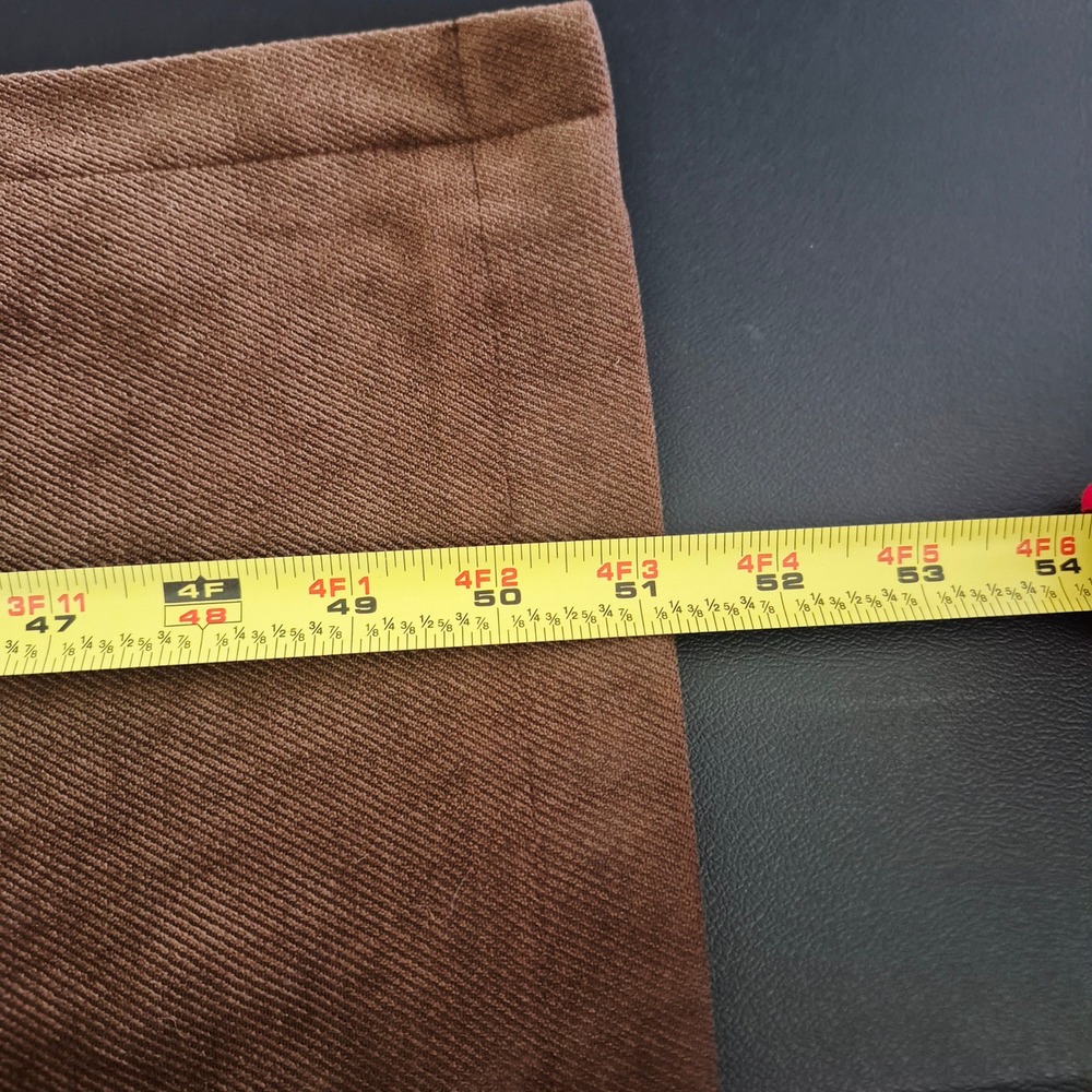 Rhythm Vintage Brown Corduroy Sleeveless Maxi Column Dress Scoop Neck Chocolate - Picture 11 of 11